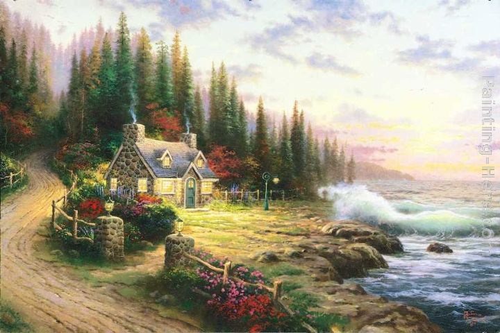 Thomas Kinkade Pine Cove Cottage